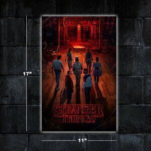 Stranger Things poster - 11x17 wall art print merch gift netflix series movie